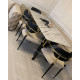 Fauteuil GATSBY Black & Gold - Velours Cuivré