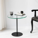 Table d'appoint - SFERA - L - verre transparent ou fumé