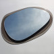 Miroir NAYLA 75 cm - Encadrement en verre fumé gris