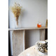 Console ANTIQUA - Travertin brut & plateau au choix