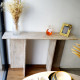 Console ANTIQUA - Travertin brut & plateau au choix