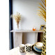 Console ANTIQUA - Travertin brut & plateau au choix