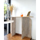 Console ANTIQUA - Travertin brut & plateau au choix