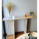 Console ANTIQUA - Travertin brut & plateau au choix