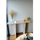 Console ANTIQUA - Travertin brut & plateau au choix