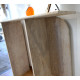 Console ANTIQUA - Travertin brut & plateau au choix