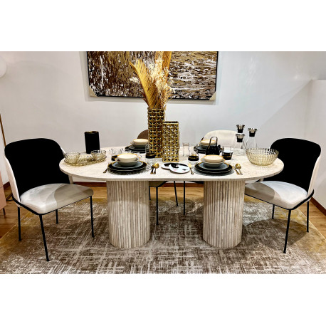 Table à manger ROMANA xL - Travertin brut