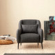 Fauteuil ELYNE - Toile Anthracite