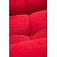 Salon modulaire LEONDA - Toile bouclée RED PASSION