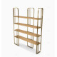 Etagère ZEPHYR - Wood & Gold