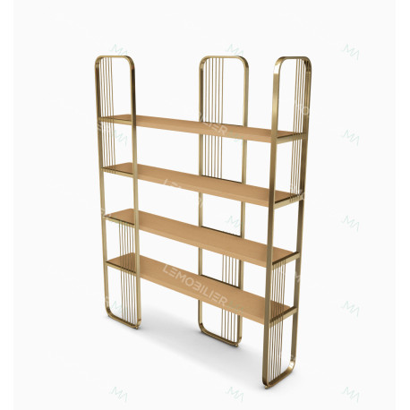 Etagère ZEPHYR - Wood & Gold