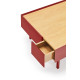 Table basse VISION - Rouge Carmin