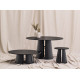 Table à manger CEP - Bois de chêne lasuré Noir - 157 cm