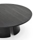Table basse CEP - Bois de chêne lasuré Noir - 110 cm