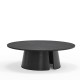 Table basse CEP - Bois de chêne lasuré Noir - 110 cm