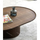 Duo de tables basses KINGSTON - Noyer & laque précieuse Moka