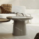Duo de tables basses KINGSTON - Noyer & laque précieuse Moka
