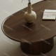 Duo de tables basses KINGSTON - Noyer & laque précieuse Moka