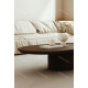 Duo de tables basses KINGSTON - Noyer & laque précieuse Moka