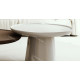 Duo de tables basses KINGSTON - Noyer & laque précieuse Moka
