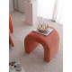 Tabouret ou Chevet MIU - Velours côtelé Terracotta