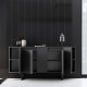 Buffet bas KUDY - Anthracite - 160 cm