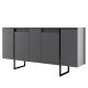 Buffet bas KUDY - Anthracite - 160 cm