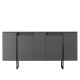 Buffet bas KUDY - Anthracite - 160 cm