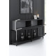 Console avec ragements KUDY - Anthracite - 150 cm