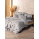 Parure de lit en Coton renforcé CUADRA Taupe - 2 places - 240 x 260cm