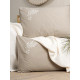 Parure de lit en Coton renforcé brodé NORHEEN - 2 places - 240 x 260cm