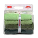 Set de 4 serviettes Hobby - Green RAINBOW - 50x90cm