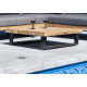 Salon outdoor KAST en L et table basse - Bois d'acacia