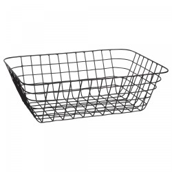 Panier noir mat - Rectangulaire