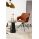 Fauteuil MADIA - Cuir brun Soft Touch