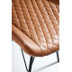 Fauteuil LEYNA - Cuir cognac