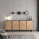 Buffet bas TATAOUI - Black & Oak