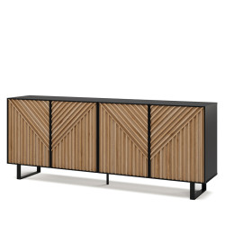 Buffet bas TATAOUI - Black & Oak