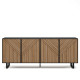 Buffet bas TATAOUI - Black & Oak