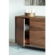 Buffet bas VALLEY xL - Bois de Noyer et Anthracite