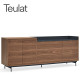 Buffet bas VALLEY xL - Bois de Noyer et Anthracite