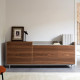 Buffet bas VALLEY xL - Bois de Noyer et Taupe