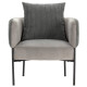 Fauteuil AYUNI - Velours côtelé - Nuances de gris