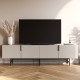 Meuble TV VINTARA - Crème - 200 cm