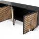 Meuble TV TATAOUI - Black & Oak - 161 cm