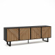 Meuble TV TATAOUI - Black & Oak - 161 cm