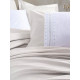 Parure de lit en Coton renforcé brodé MILEEN - 2 places - 240 x 260cm