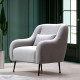 Fauteuil ELYANE - Gris chiné