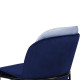 Fauteuil DOBLE Black - Velours Eau & Navy