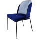 Fauteuil DOBLE Black - Velours Eau & Navy